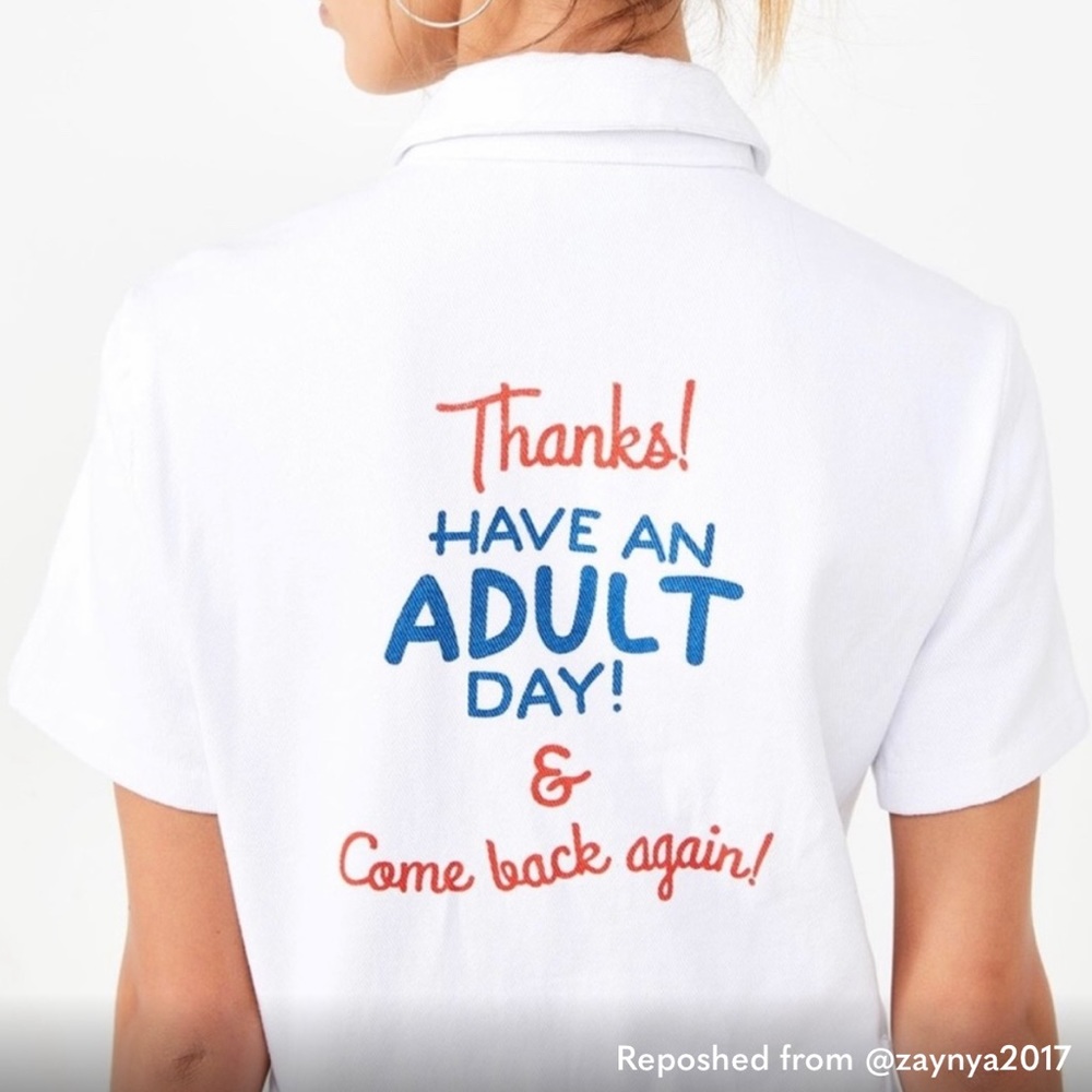 Valfre White “Have an Adult Day” Jumpsuit - Picture 2 of 4